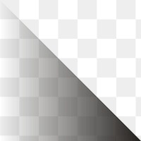 PNG black gradient triangle border, transparent background