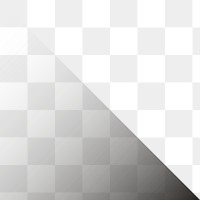 PNG black gradient triangle border, transparent background