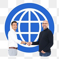 Partnership png element, transparent background