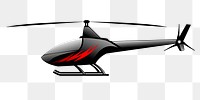 PNG Helicopter clipart, transparent background. Free public domain CC0 image.