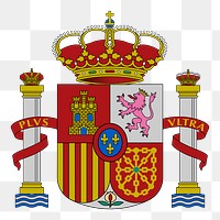 PNG Spain emblem clipart, transparent background. Free public domain CC0 image.