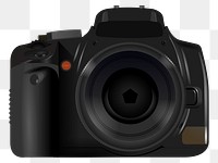 PNG Camera clipart, transparent background. Free public domain CC0 image.