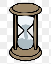 PNG Hourglass clipart, transparent background. Free public domain CC0 image.