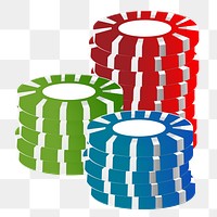 PNG Gambling chip clipart, transparent background. Free public domain CC0 image.