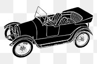 PNG Antique car clipart, transparent background. Free public domain CC0 image.