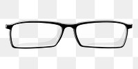 PNG Eyeglasses clipart, transparent background. Free public domain CC0 image.