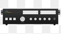 Amplifier  png clipart illustration, transparent background. Free public domain CC0 image.