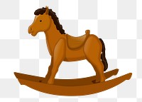 Rocking horse png illustration, transparent background. Free public domain CC0 image.