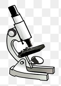 Microscope png illustration, transparent background. Free public domain CC0 image.