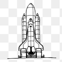 Spacecraft png illustration, transparent background. Free public domain CC0 image.