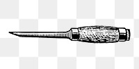 Knife png illustration, transparent background. Free public domain CC0 image.