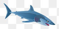 Shark png illustration, transparent background. Free public domain CC0 image.