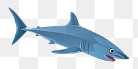 Shark png illustration, transparent background. Free public domain CC0 image.