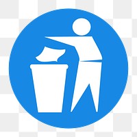 No littering sign png illustration, transparent background. Free public domain CC0 image.