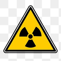 Nuclear symbol png illustration, transparent background. Free public domain CC0 image.