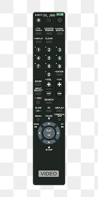 Remote control png illustration, transparent background. Free public domain CC0 image.