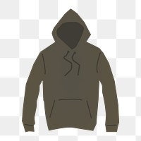 Hoodie png illustration, transparent background. Free public domain CC0 image.