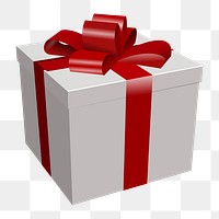 Gift png illustration, transparent background. Free public domain CC0 image.