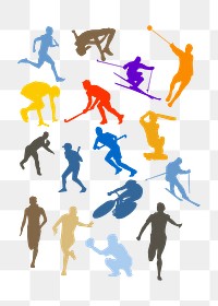 Silhouette png illustration, transparent background. Free public domain CC0 image.