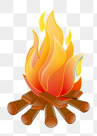 Fire camp png illustration, transparent background. Free public domain CC0 image.