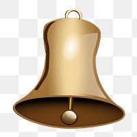 Bell png illustration, transparent background. Free public domain CC0 image.