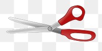 Scissors png illustration, transparent background. Free public domain CC0 image.