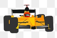 Racing car png illustration, transparent background. Free public domain CC0 image.