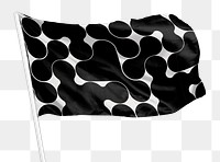 Waving flag png, transparent background