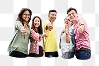 PNG Successful students, collage element, transparent background