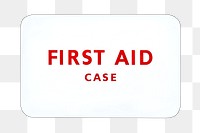 Png first aid case, isolated object, transparent background