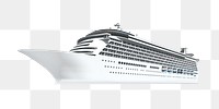 PNG Sea cruise, transparent background