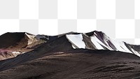 PNG Snowy mountains  border, transparent background