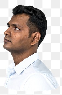 Indian man png element, transparent background