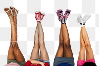 Woman's legs png element, transparent background