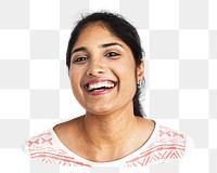 Indian woman png element, transparent background