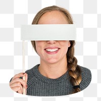 Blank sign png element, transparent background