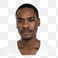 African man png element, transparent background