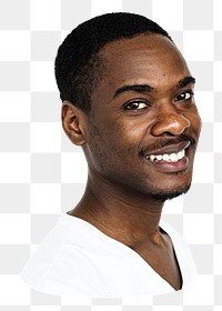 African man png element, transparent background