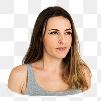 Woman png element, transparent background