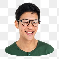 Young man png element, transparent background