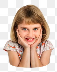 Girl png element, transparent background