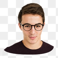 Young man png element, transparent background