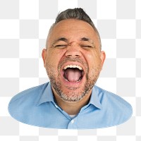 Man png element, transparent background