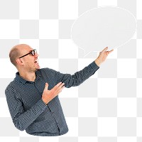  Speech bubble png element, transparent background