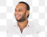 Man png element, transparent background