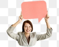 Speech bubble png element, transparent background