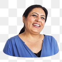 Indian woman png element, transparent background