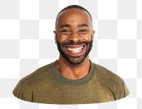 African man png element, transparent background