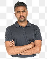 Indian man png element, transparent background