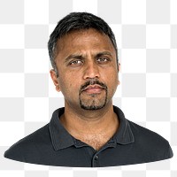 Indian man png element, transparent background